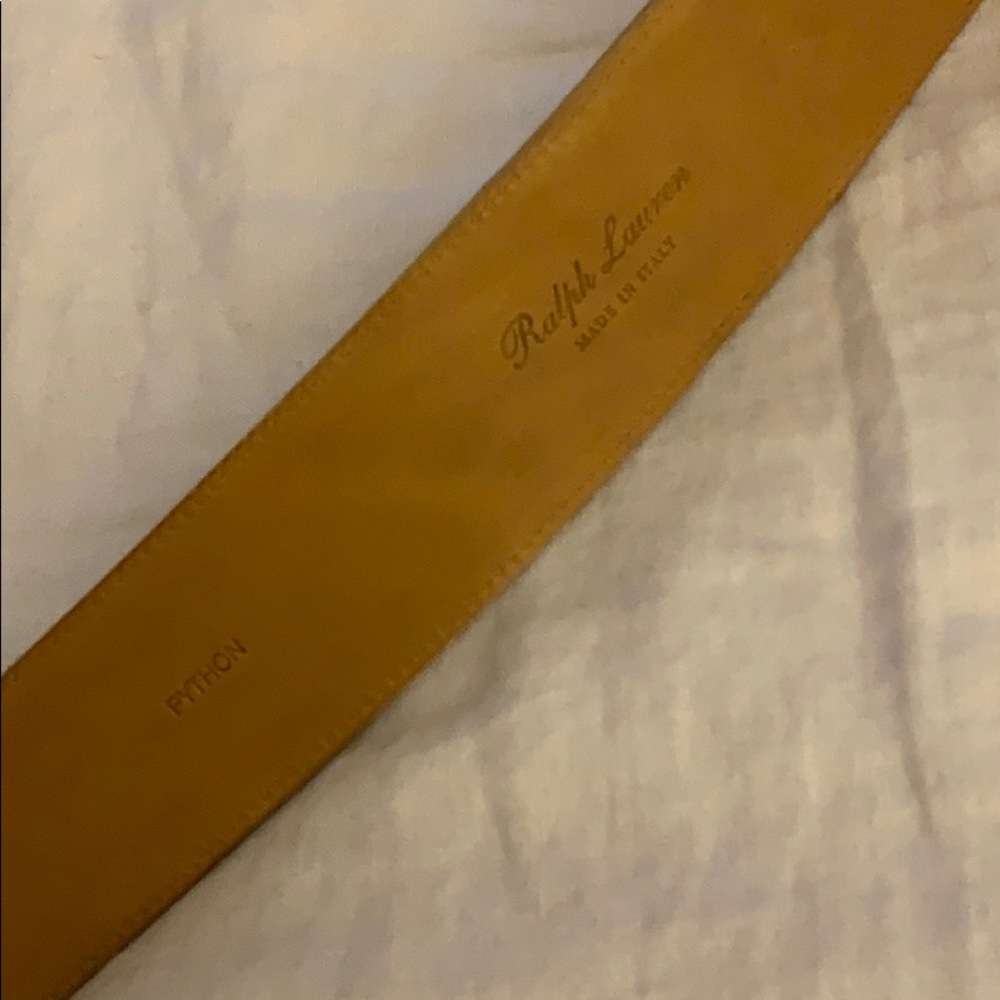 Ralph Lauren Python Belt - Picture 3 of 4